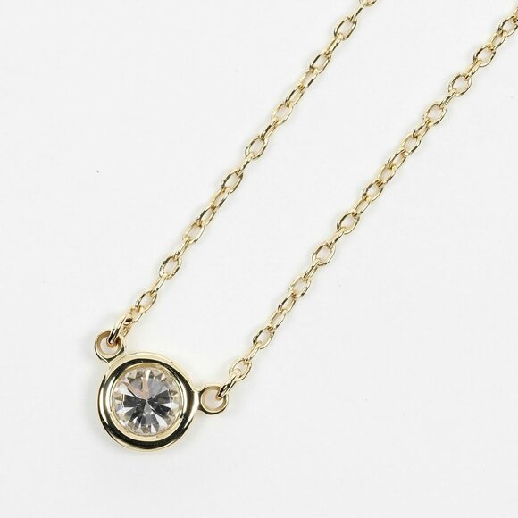 TIFFANY Gold Diamond 2C Necklace - Picture 3 of 9